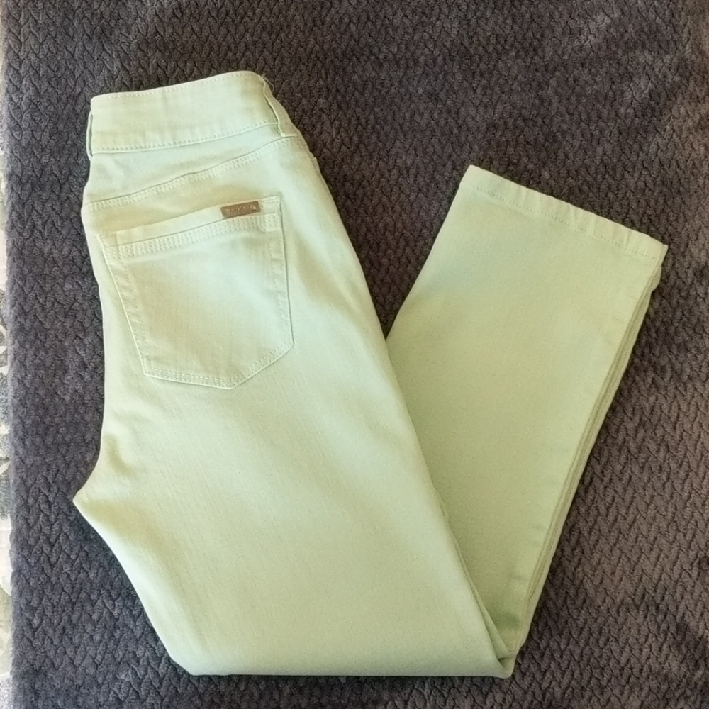WHBM mint jean crop